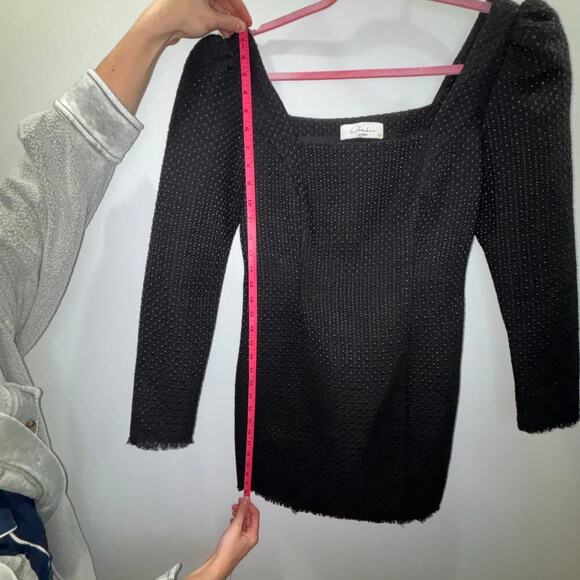 L’Academie REVOLVE The Estelle Black Tweed Mini Dress Size Small - Picture 14 of 15